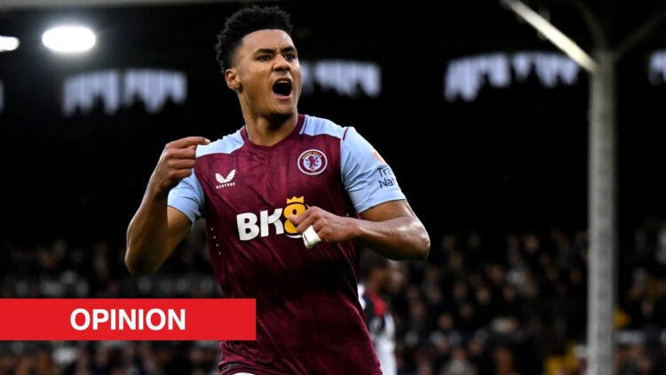 Image showing Ollie Watkins celebrating for Aston Villa