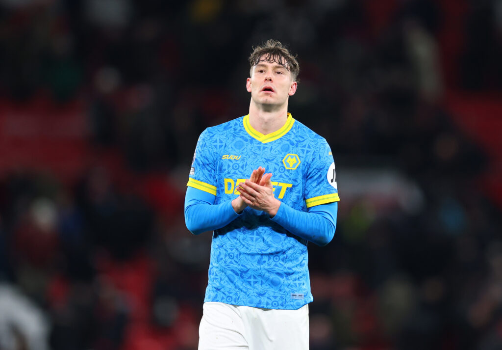Jorgen Strand Larsen after Manchester United v Wolverhampton Wanderers - Premier League