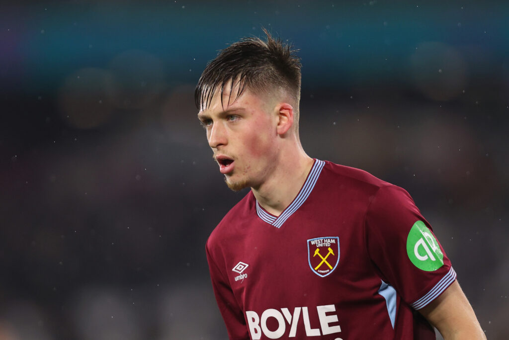 Ollie Scarles during West Ham United v Nottingham Forest - Premier League