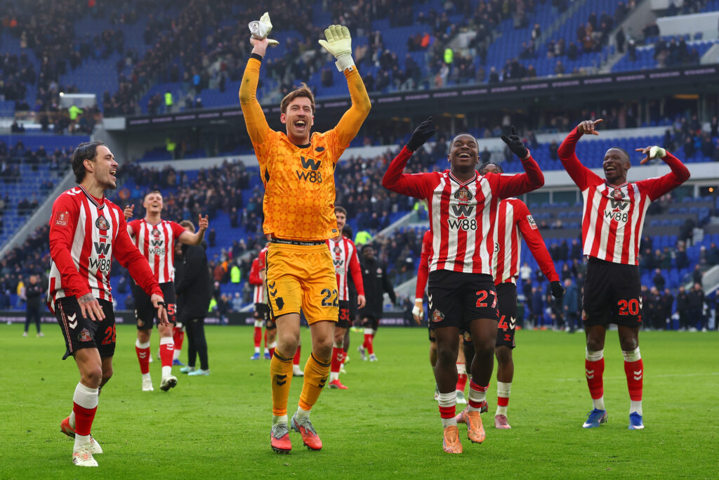 Robin Roefs celebrates Everton v Sunderland - Emirates FA Cup Third Round