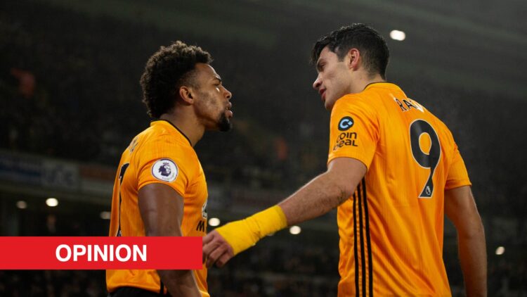Image showing Adama Traore and Raul Jimenez at Wolverhampton Wanderers