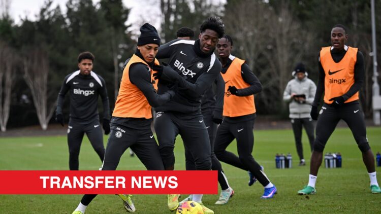 Image showing Axel Disasi of Chelsea during a training session