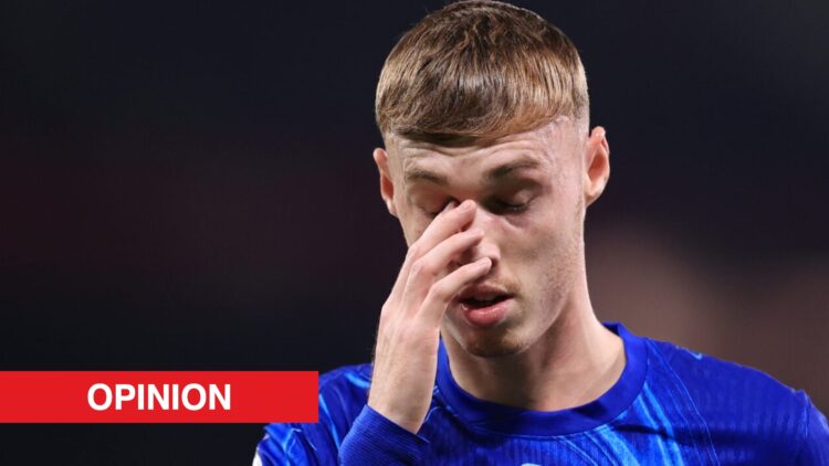 Image showing zCole Palmer during Manchester United v Chelsea