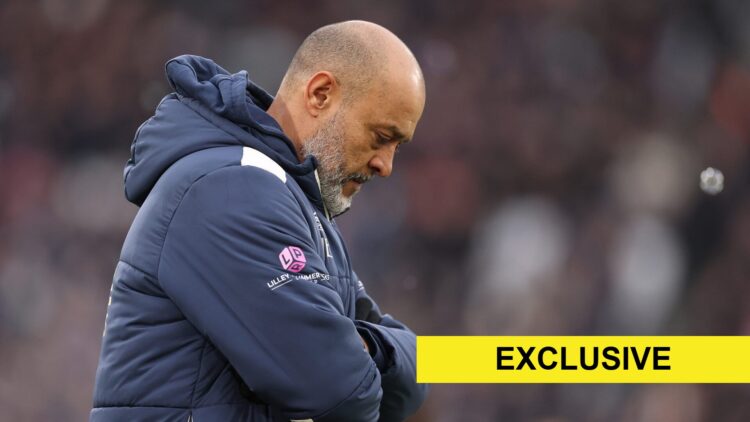Nuno Espirito Santo looks downbeat.