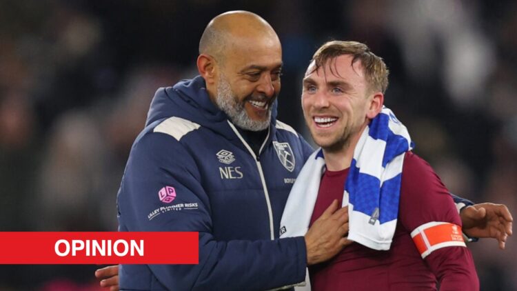 Image showing Nuno Espirito Santo and Jarrod Bowen of West Ham United