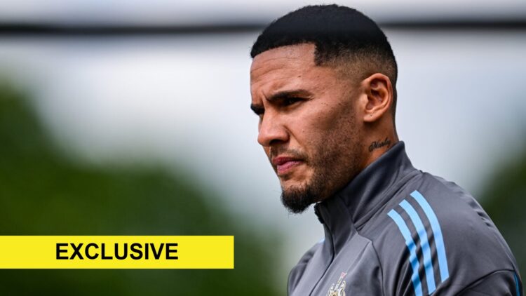 Jamaal Lascelles in a training session.