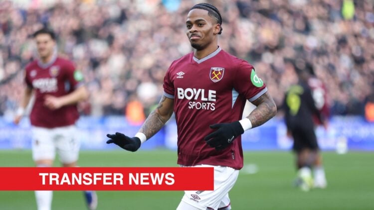 Image showing West Ham United's Crysencio Summerville