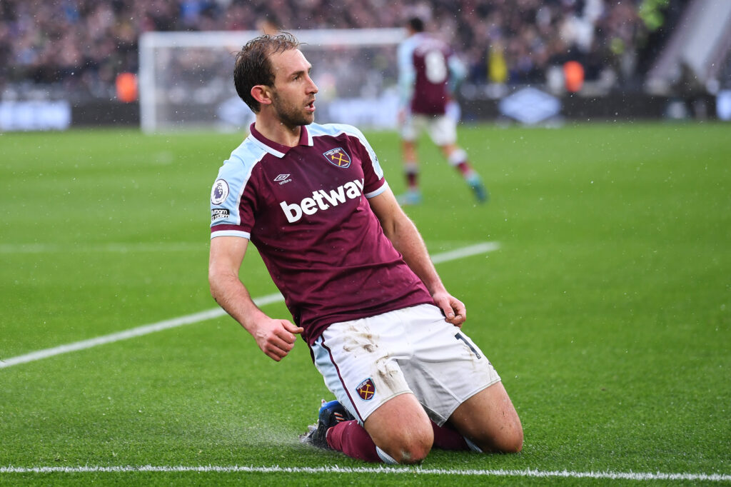 Craig Dawson celebrates during West Ham United v Newcastle United - Premier League