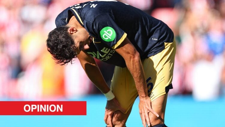 Image showing a dejected Nayef Aguerd at West Ham United