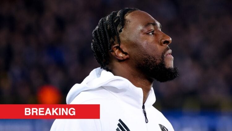 Image showing Axel Disasi before Aston Villa play Club Brugge in the Champions League.