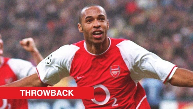 Image showing Thierry Henry of Arsenal celebrating