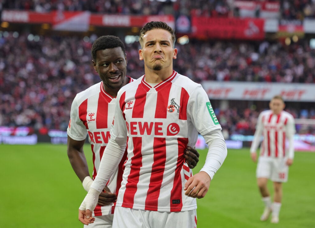Said El Mala celebrates during 1. FC Köln v FC Augsburg - Bundesliga