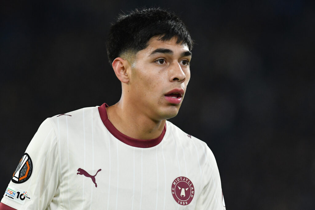 Darío Osorio during the Football Uefa Europa League Roma-FC Midtjylland