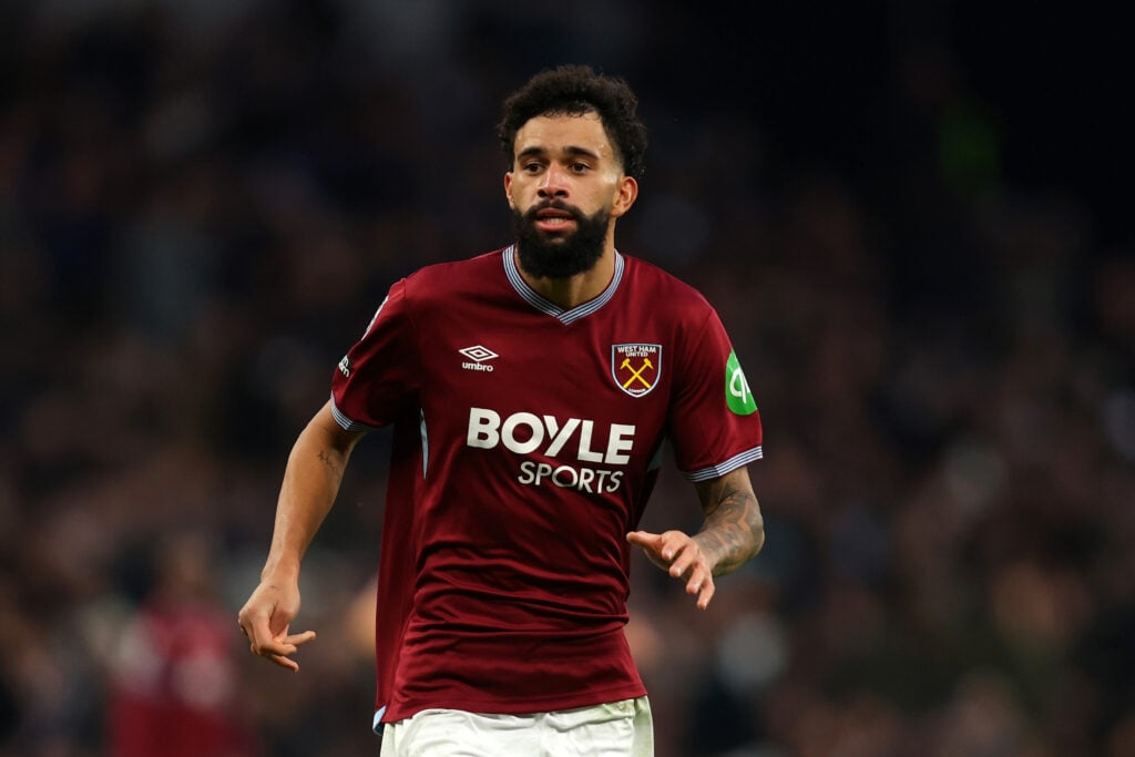 Pablo Felipe during West Ham's Premier League game against Tottenham.