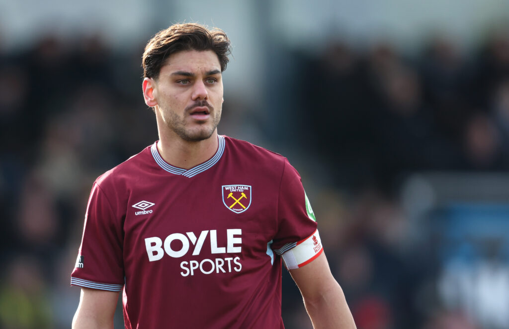 Konstantinos Mavropanos during West Ham's FA Cup game against Burton.
