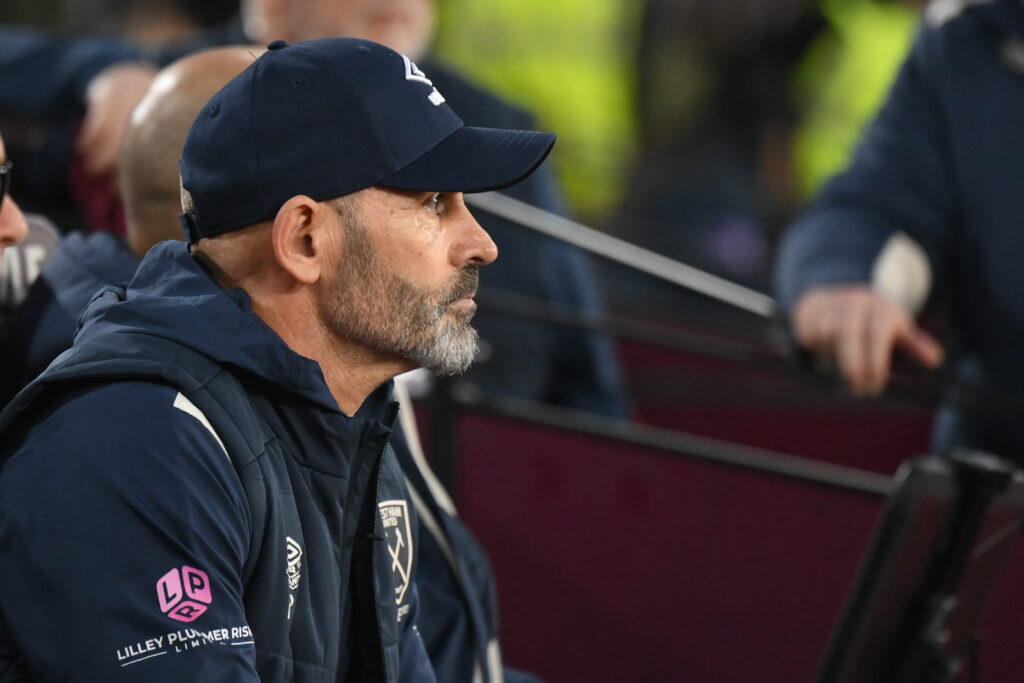 Paco Jemez looks on during West Ham United's Premier League game agiainst Bournemouth.