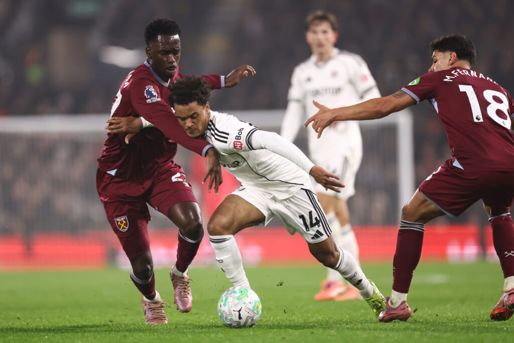 Soungoutou Magassa during Fulham v West Ham United - Premier League
