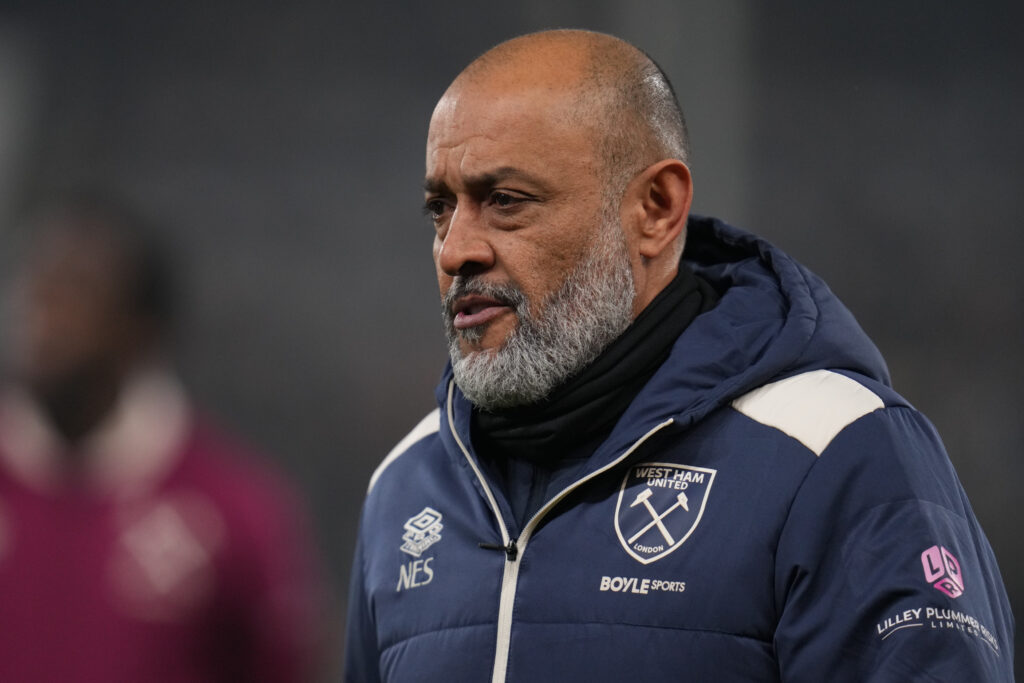 Nuno Espirito Santo is pictured before Fulham vs West Ham United in the Premire League at Craven Cottage.