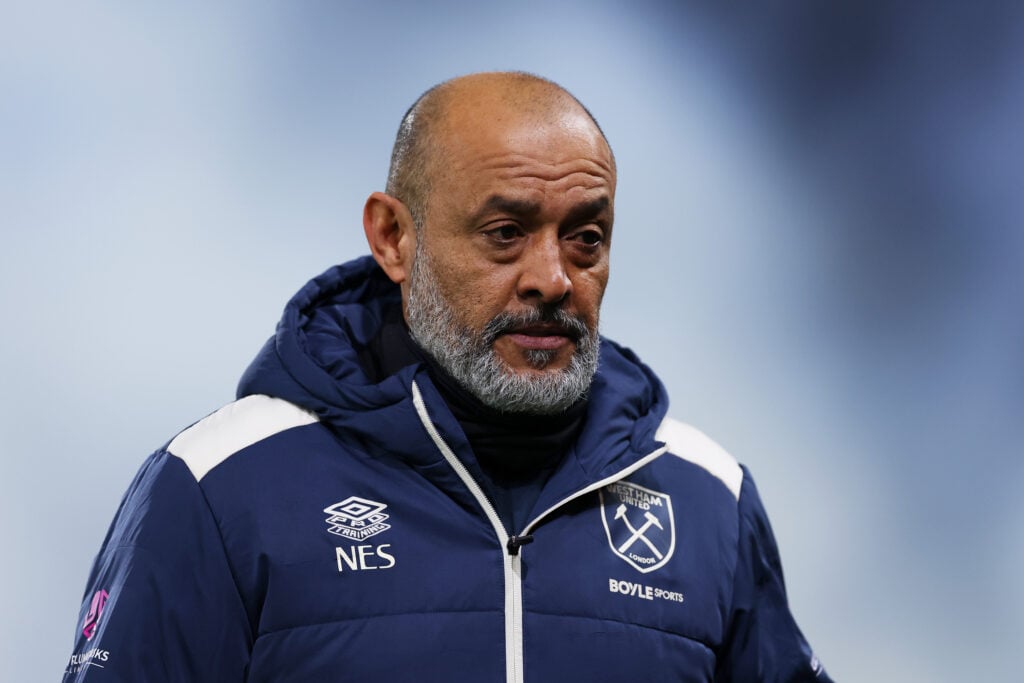Nuno Espirito Santo during Fulham vs West Ham.
