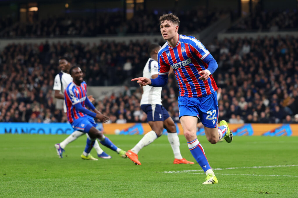 Jorgen Strand Larsen celebrates during Tottenham Hotspur v Crystal Palace - Premier League
