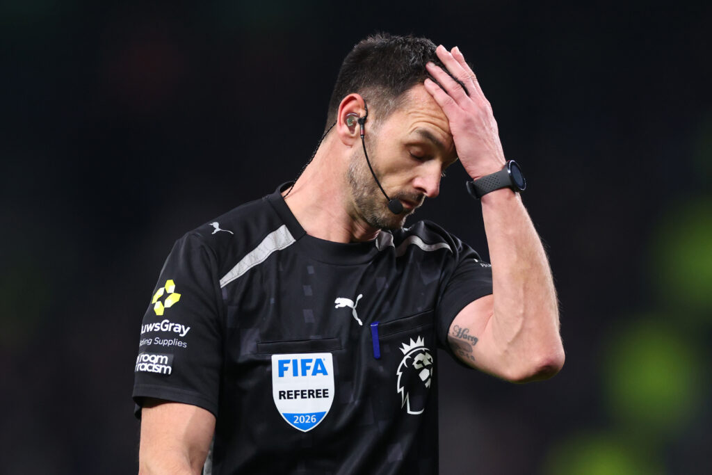 Referee Andrew Madley during Tottenham Hotspur v Crystal Palace - Premier League