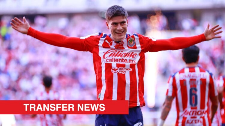 Image showing Armando Gonzalez celebratingz during Chivas v Santos Laguna