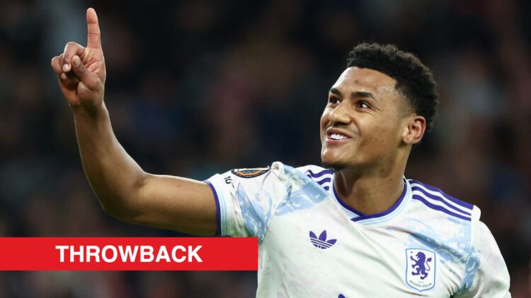 Image showing Aston Villa striker Ollie Watkins celebrating
