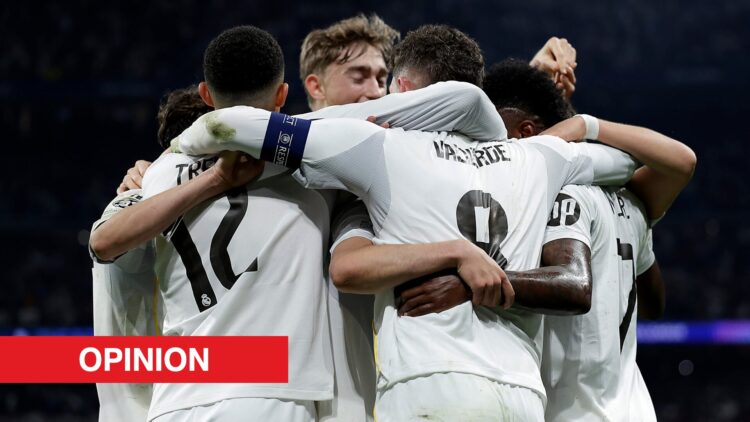 Image showing Federico Valverde celebrating during Real Madrid v Manchester City