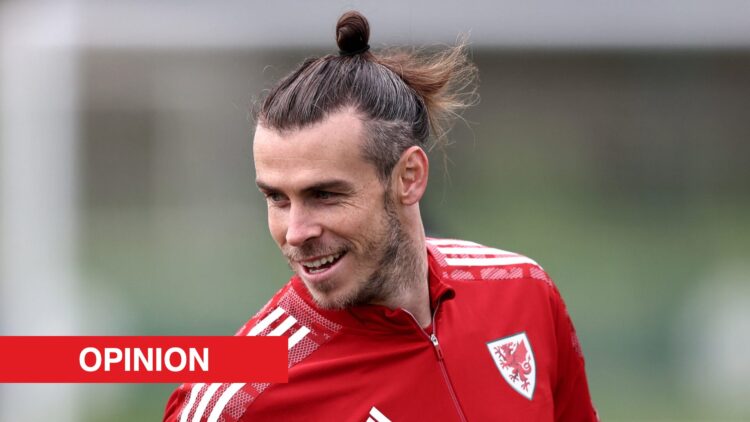 Image showing Gareth Bale during a Wales Training Session