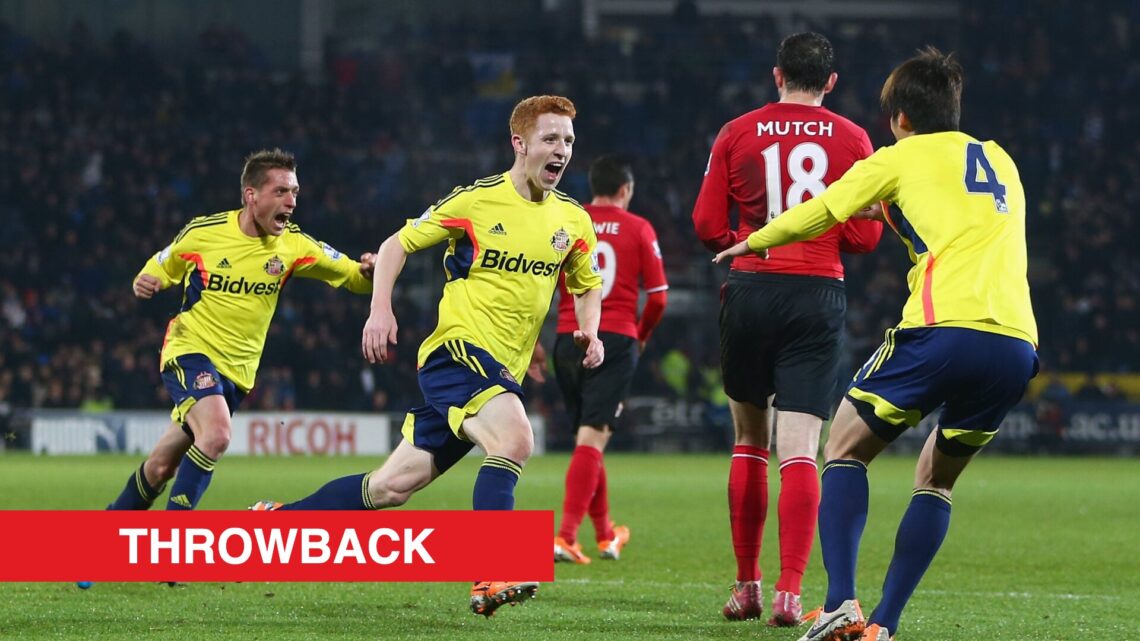 Image showing Jack Colback celebrating at Sunderland