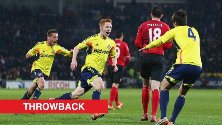 Image showing Jack Colback celebrating at Sunderland