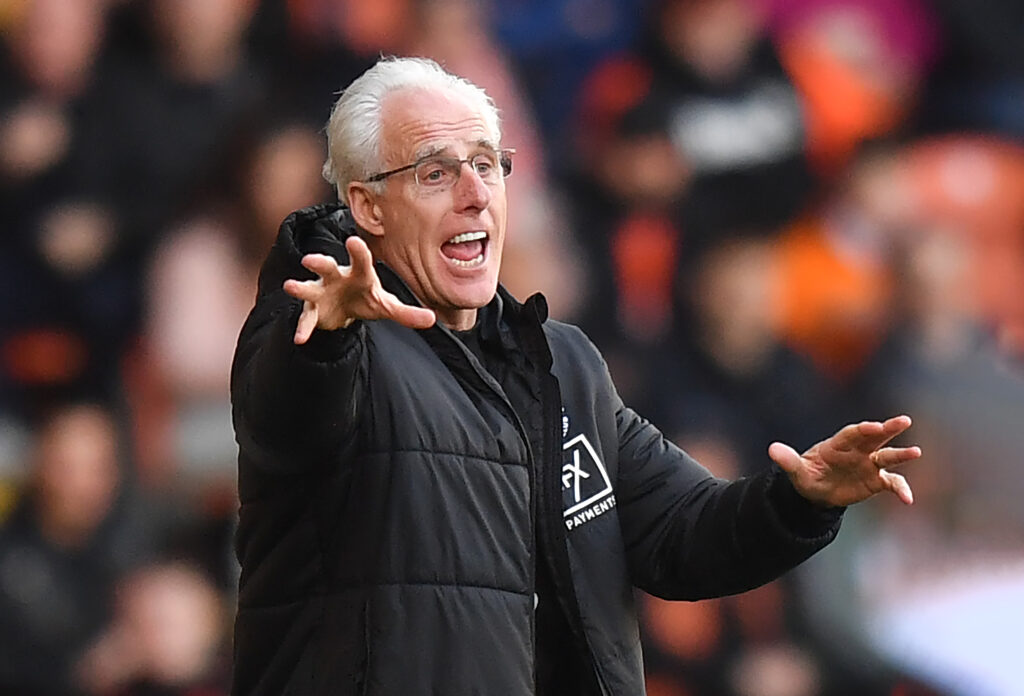 Blackpool's Manager Mick McCarthy during the Sky Bet Championship between Blackpool and Coventry City