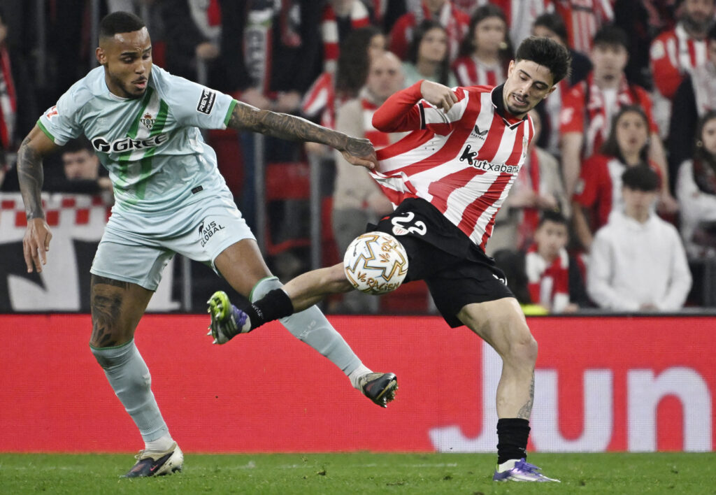Natan of Real Betis v Athletic Bilbao in La Liga