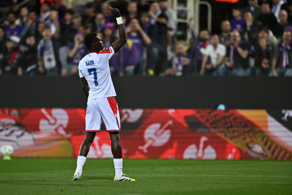 Ismaila Sarr during ACF Fiorentina v Crystal Palace FC - UEFA Conference League 2025/26 Quarter-Final Second Leg