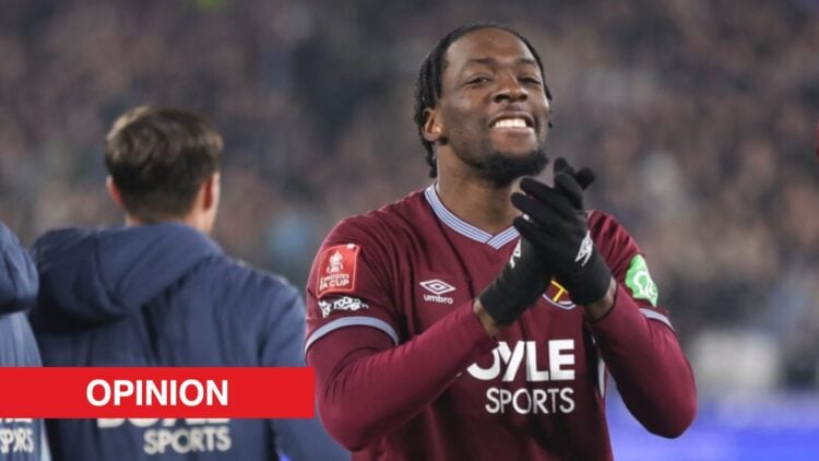 Image showing Axel Disasi and Valentin Castellanos celebratingz at West Ham United