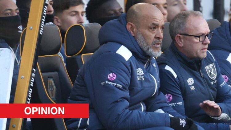 Image showing West Ham United manager Nuno Espírito Santo