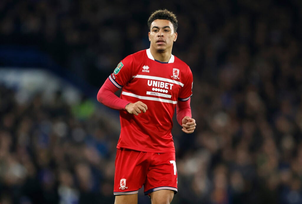 Morgan Rogers of Middlesbrough - Chelsea v Middlesbrough - Carabao Cup Semi Final Second Leg