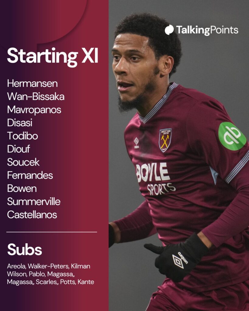 Jean-Clair Todibo of West Ham United plays during the Premier League match between Fulham and West Ham United at Craven Cottage in London, United Kingdom, on March 4, 2026.