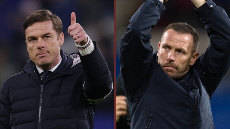 Split image showing former West Ham teammates Scott Parker and Craig Bellamy