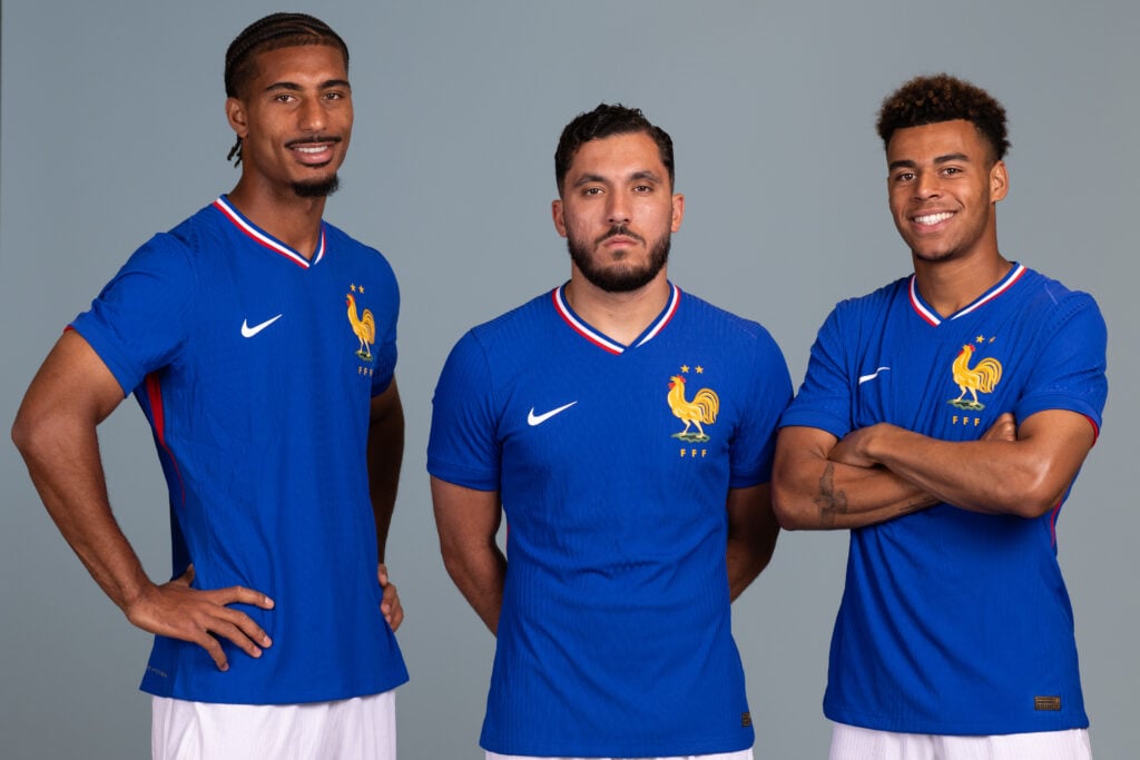 France stars Rayan Cherki and Desire Doue (Centre and Right)