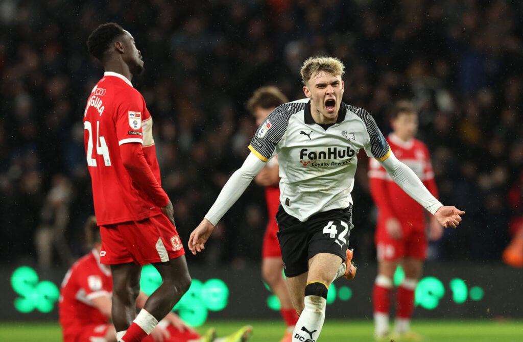 Bobby Clark - Derby County v Middlesbrough - Sky Bet Championship