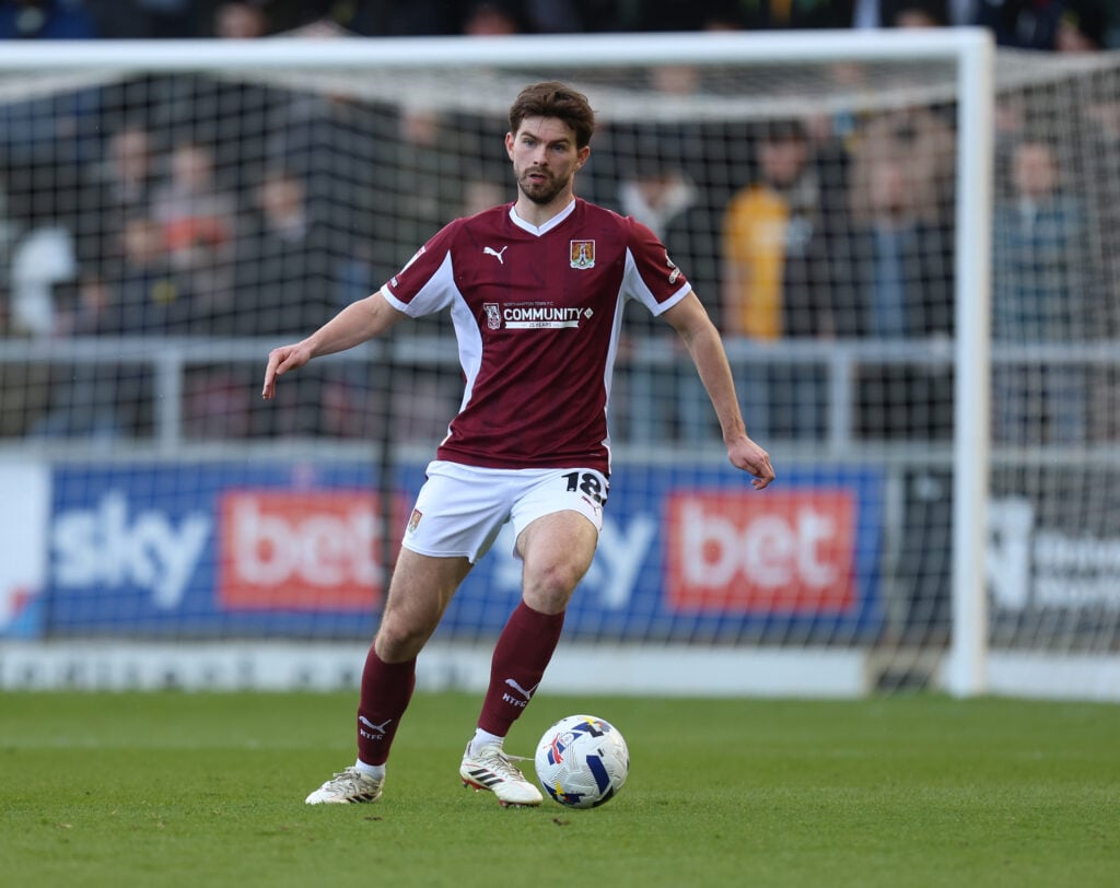 Michael Forbes of Northampton Town in action during the Sky Bet League One match between Northampton Town and Burton Albion at Sixfields