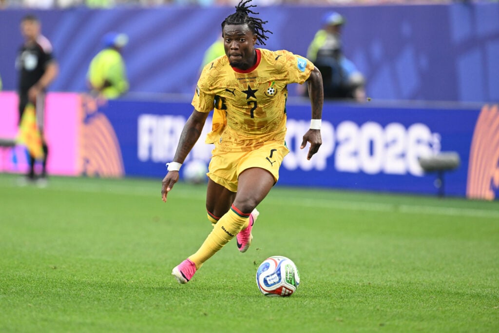 Abdul Fatawu in action for Ghana at the FIFA World Cup
