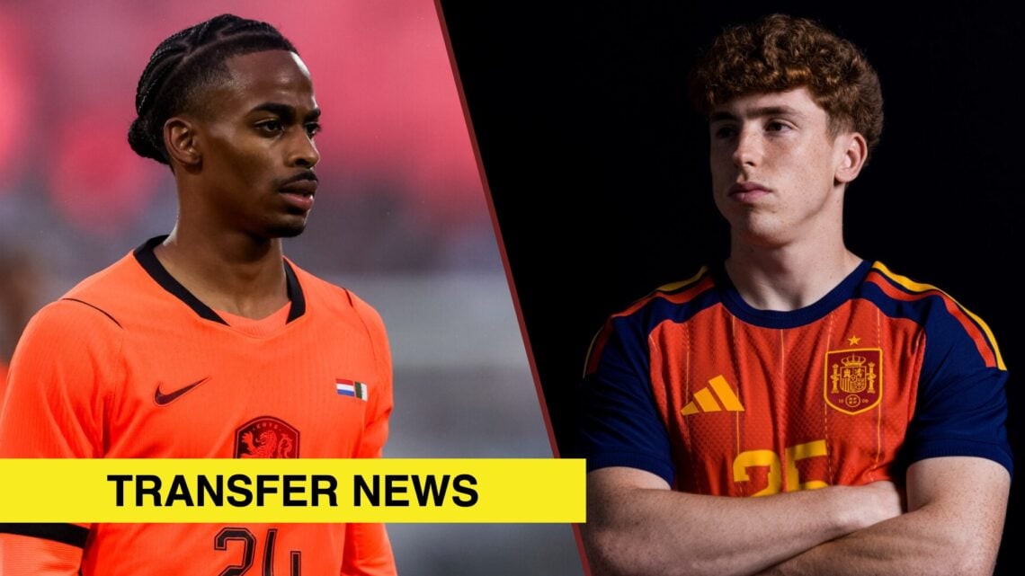 Split image showing Crysencio Summerville of the Netherlands and Victor Munoz of Spain