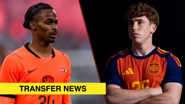 Split image showing Crysencio Summerville of the Netherlands and Victor Munoz of Spain