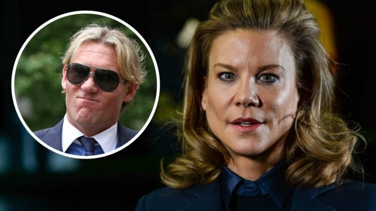 Former Newcastle owner Amanda Staveley and, inset, ex Palace chief turned pundit Simon Jordan