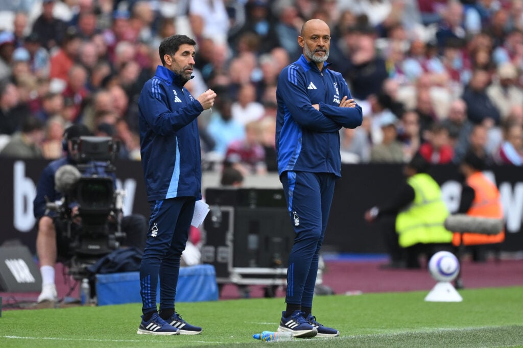 Rui Pedro Silva and Nuno Espirito Santo at Nottingham Forest