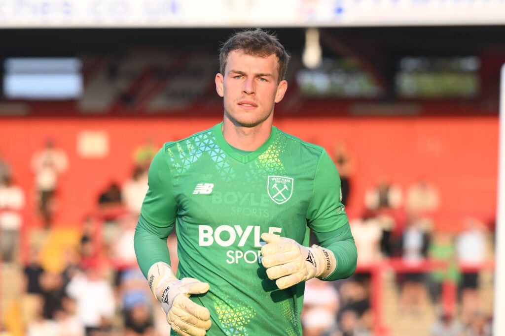 Mads Hermansen - Stevenage v West Ham United - Pre-Season Friendly