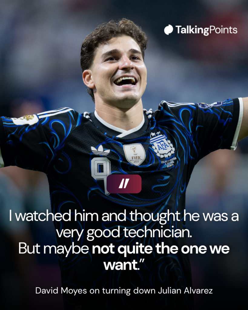 Julian Alvarez of Argentina celebrate after the FIFA World Cup 2026 Semi Final match between England and Argentina at Atlanta Stadium on July 15, 2026 in Atlanta, United States.
