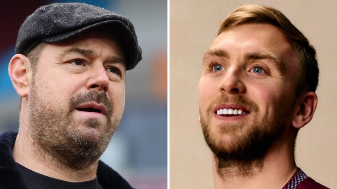 Celebrity West Ham fan Danny Dyer and his son-in-law, the Hammers captain Jarrod Bowen